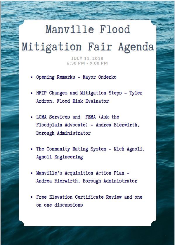 Flood Mitigation Fair agenda pic