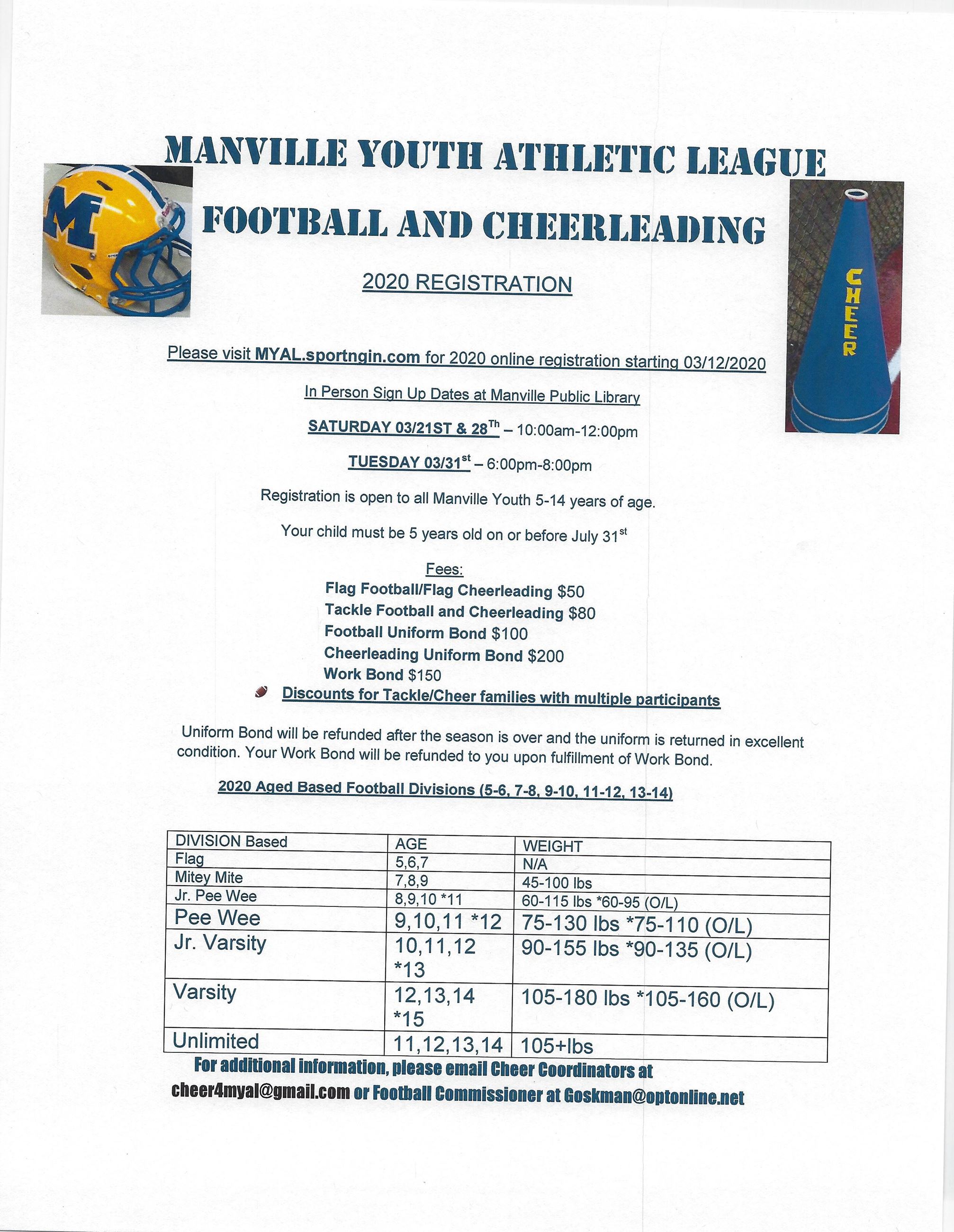 2020 Football and Cheerleading