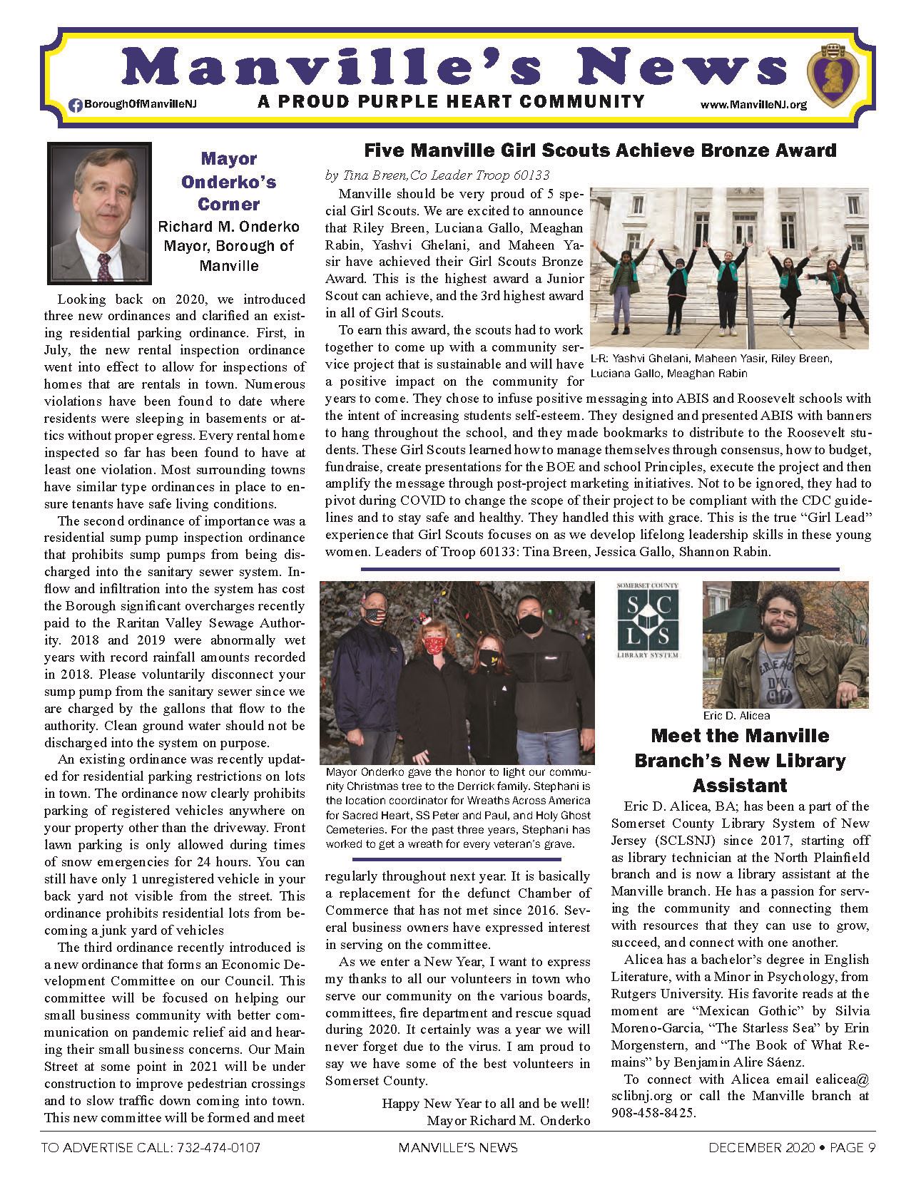 MANVILLE NEWS -Dec2020