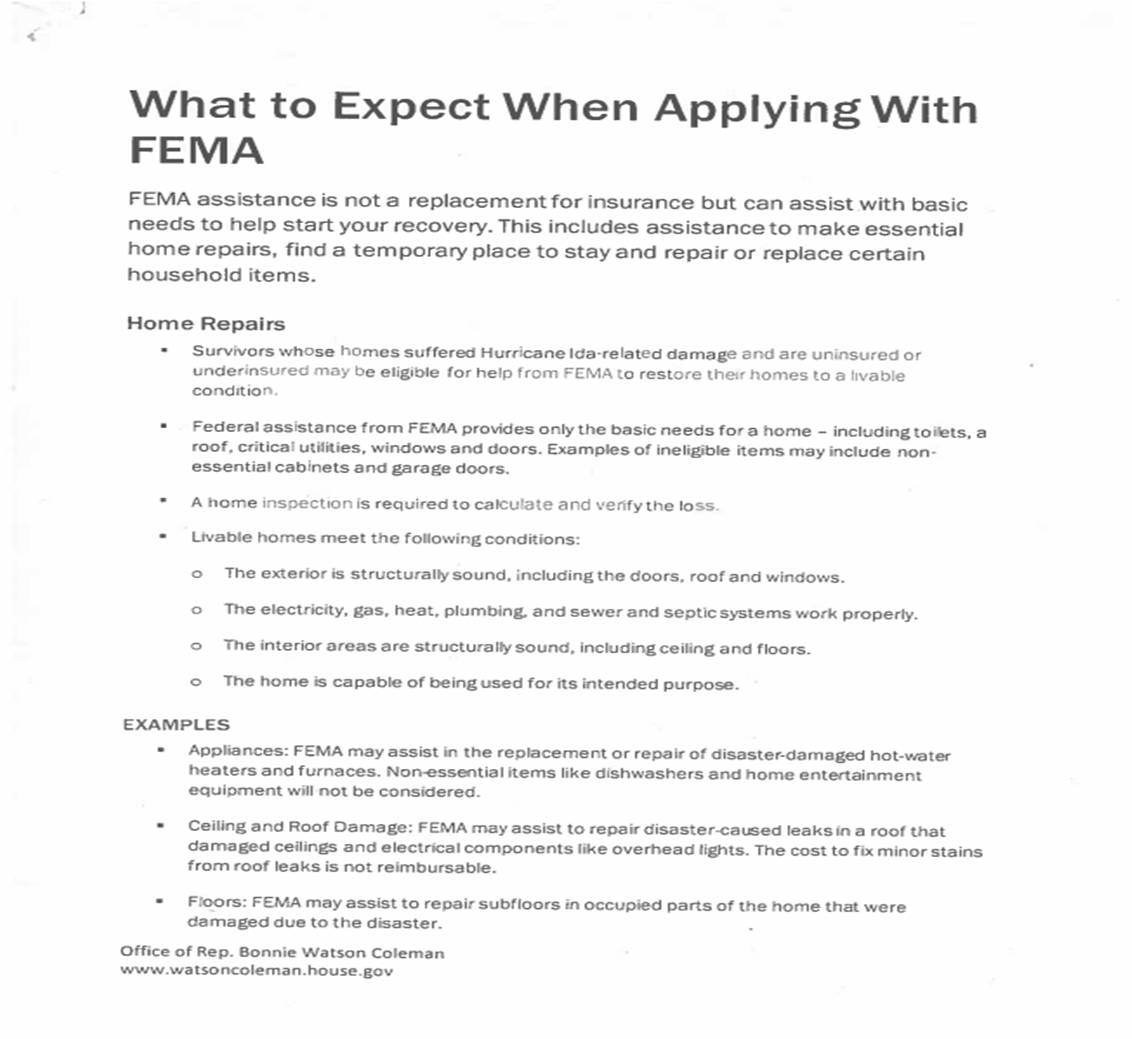 FEMA packet