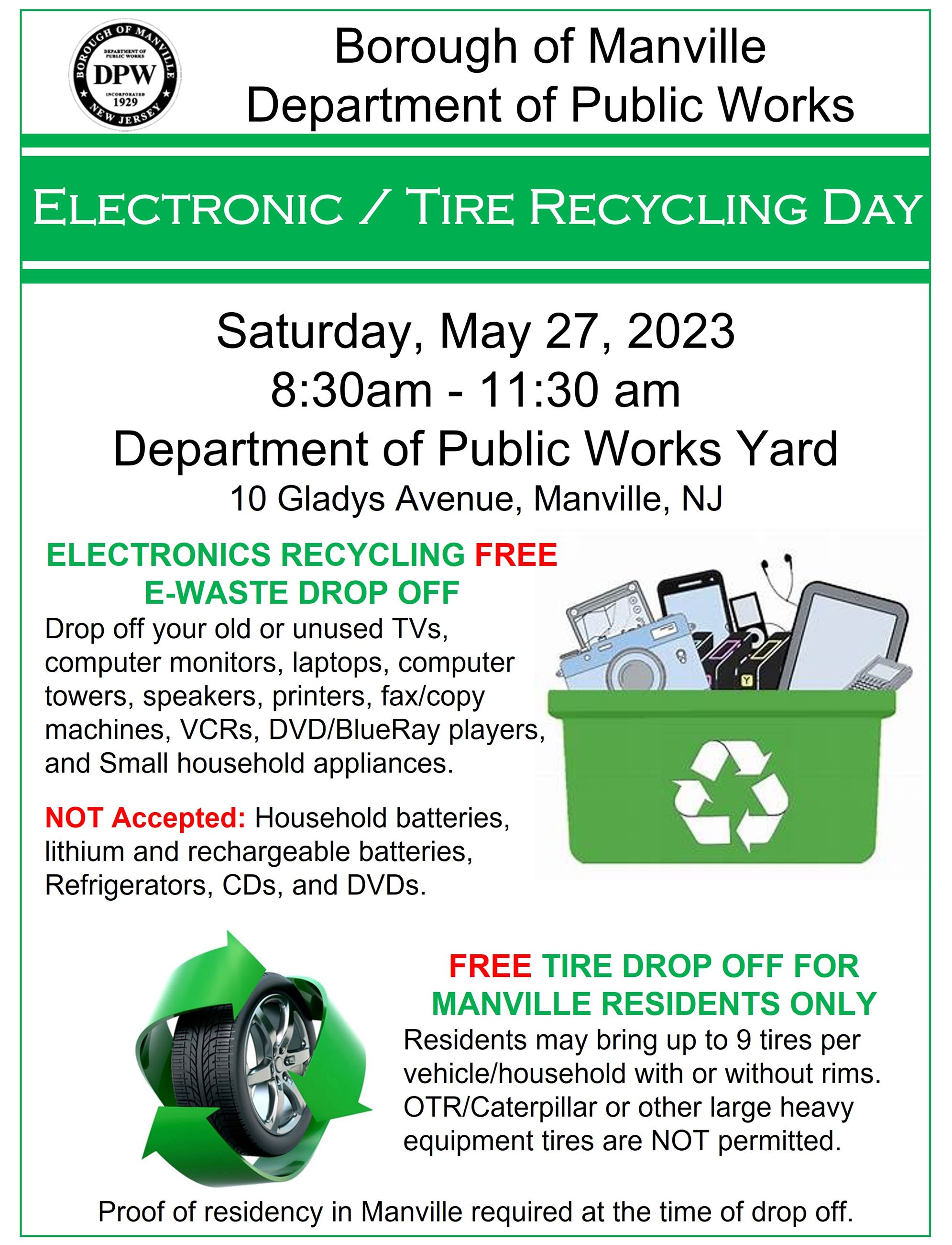 Electronics - Tire Drop Off