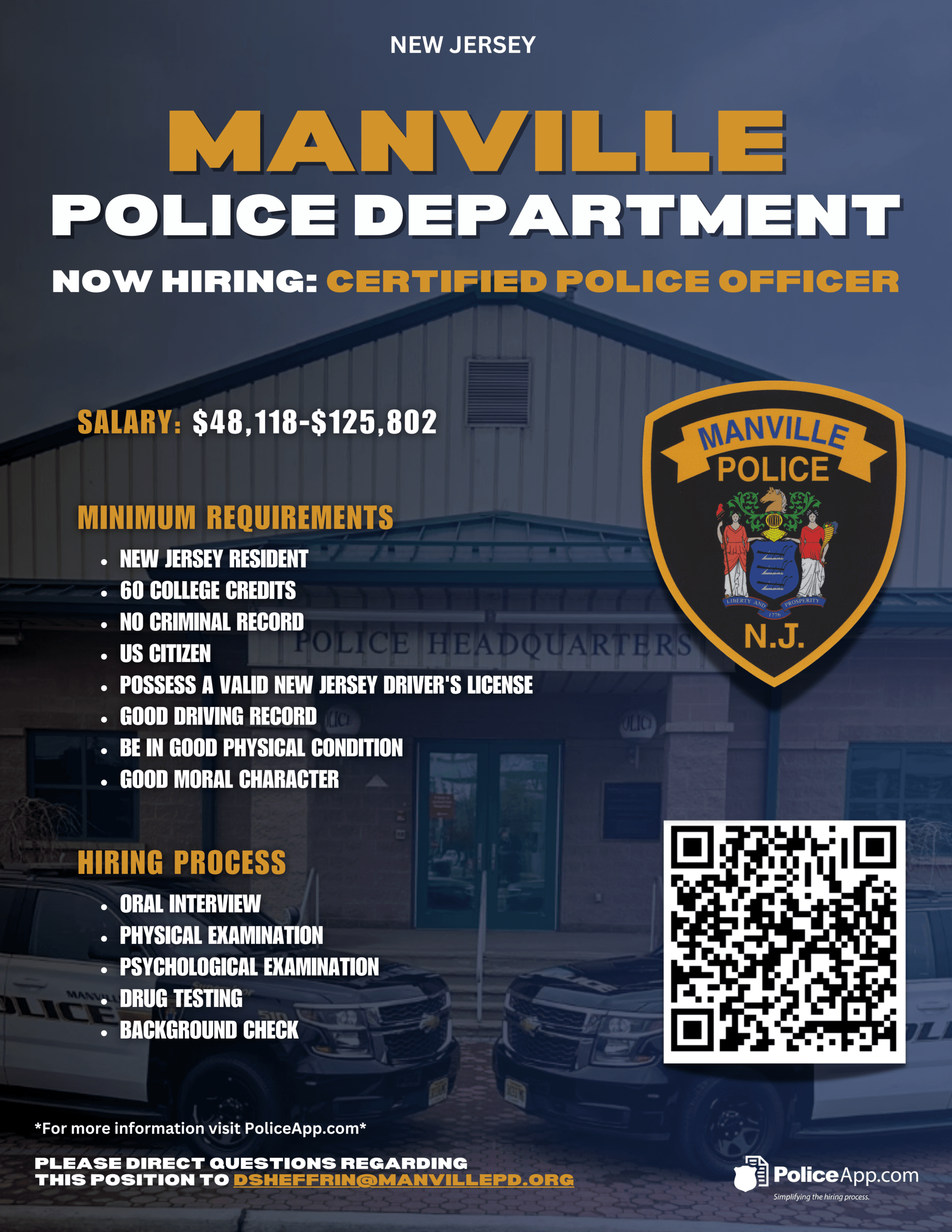 Manville PD Flyer QR
