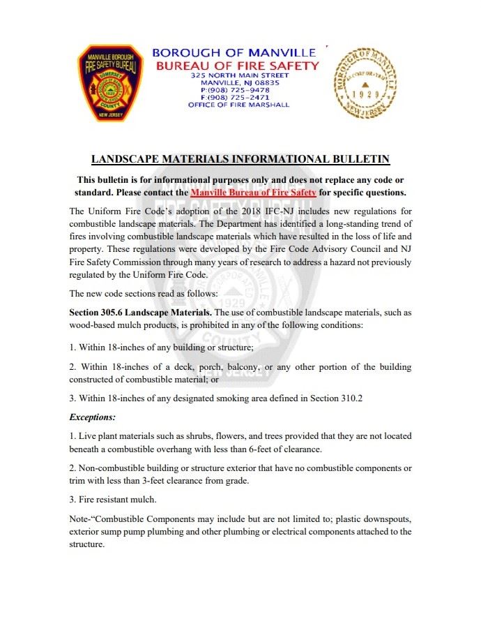 Landscape materials MBFS