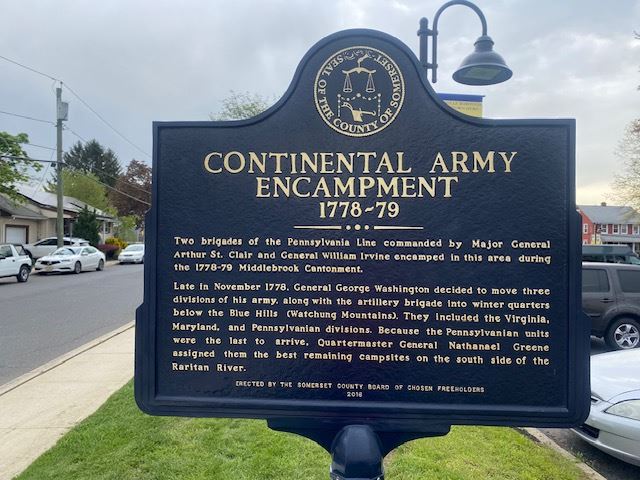 Manville Encampment Sign