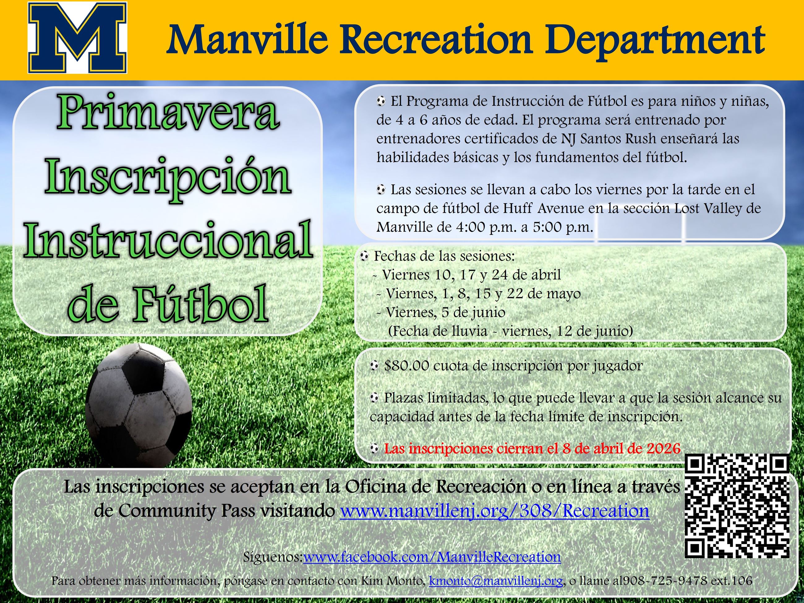 2026 Spring Instructional Soccer - Spanish