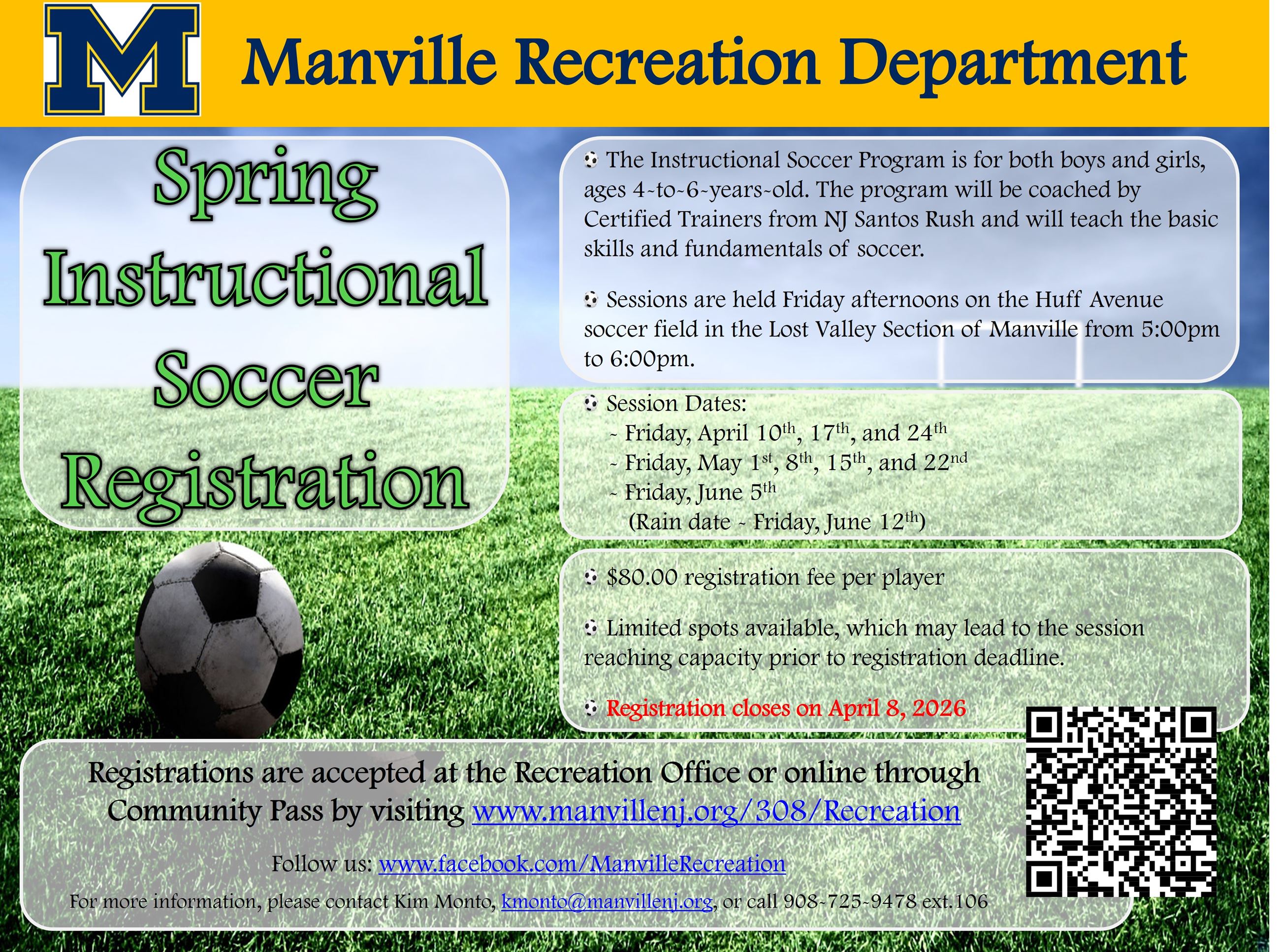 2026 Spring Instructional Soccer